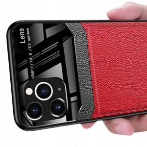 Etui Skórzane DELICATE do XIAOMI REDMI 8 CZERWONY
