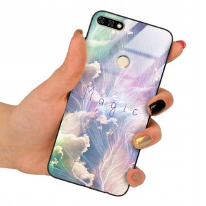 Etui Szklane do HUAWEI HONOR 7A Obudowa Case Wzory