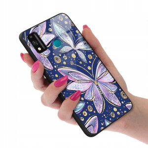 Etui Szklane do HUAWEI HONOR 9X LITE Motyle Wzory