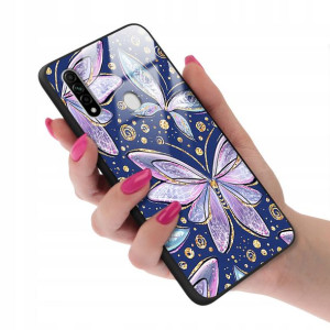 Etui Szklane do OPPO A31 Motyle Butterfly Wzory