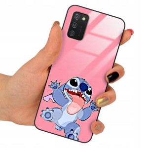 Etui SZKLANE do SAMSUNG A02S LILO STITCH Wzory