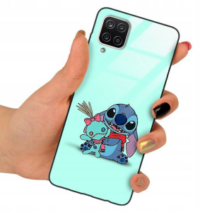 Etui SZKLANE do SAMSUNG A12 5G LILO STITCH Wzory
