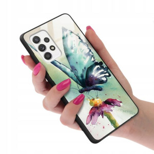 Etui Szklane do SAMSUNG A52 5G Motyle Case Wzory
