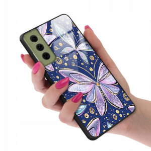 Etui Szklane do SAMSUNG S21FE Motyle Case Wzory