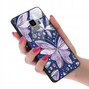 Etui Szklane do SAMSUNG S9 Motyle Butterfly Wzory