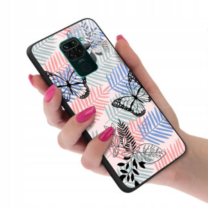 Etui Szklane do XIAOMI REDMI NOTE 9 Motyle Wzory