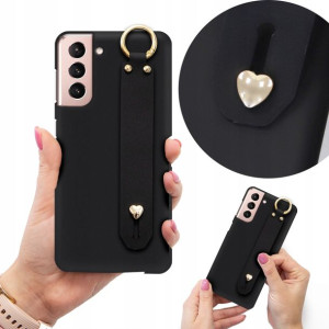 Etui Top Matowe Czarne z Paskiem do SAMSUNG S21 5G