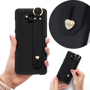 Etui Top Matowe Czarne z Paskiem do XIAOMI POCO X3