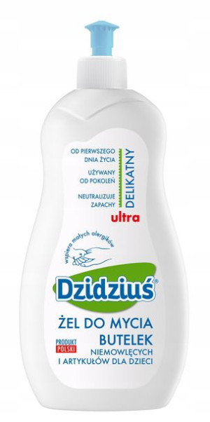 Dzidziuś Żel Płyn Do Mycia Butelek Smoczków 500 Ml