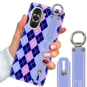 Etui Z Paskiem do HUAWEI NOVA 10 PRO Kratka Wzory