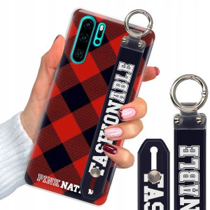 Etui Z Paskiem do HUAWEI P30 PRO W Kratkę Wzory