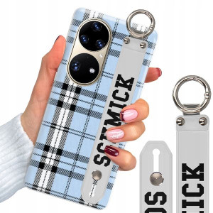 Etui Z Paskiem do HUAWEI P50 PRO W Kratkę Wzory
