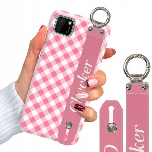Etui Z Paskiem do HUAWEI Y5P Case W Kratkę Wzory