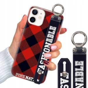 Etui Z Paskiem do iPHONE 12 MINI W Kratkę Wzory
