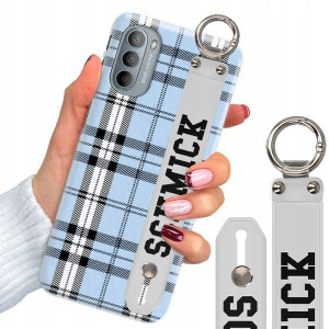 Etui Z Paskiem do MOTOROLA G31 4G W Kratkę Wzory
