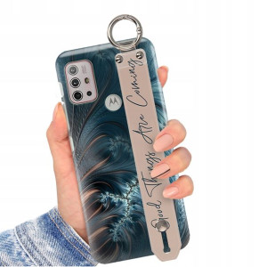 Etui z PASKIEM do MOTOROLA MOTO G30 Obudowa Wzory