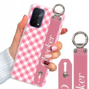 Etui Z Paskiem do OPPO A74 5G Case W Kratkę Wzory