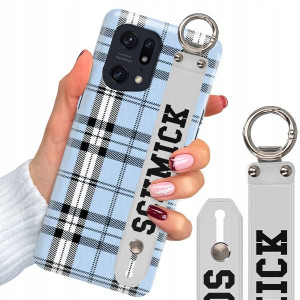 Etui Z Paskiem do OPPO FIND X5 PRO W Kratkę Wzory