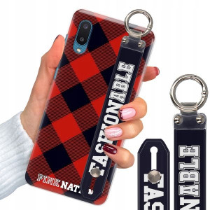 Etui Z Paskiem do SAMSUNG A02 Case W Kratkę Wzory