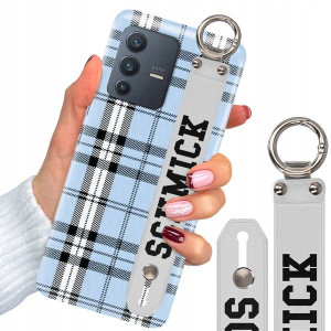 Etui Z Paskiem do VIVO V23 5G Case W Kratkę Wzory