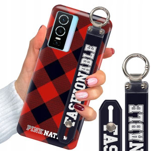 Etui Z Paskiem do VIVO Y74s Case W Kratkę Wzory