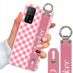 Etui Z Paskiem do XIAOMI MI 10T PRO W Kratkę Wzory