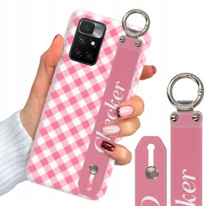 Etui Z Paskiem do XIAOMI REDMI 10 W Kratkę Wzory