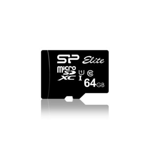 Karta pamięci MicroSDXC Silicon Power Elite 64GB  + adapter UHS-1 CL10