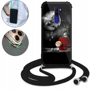 Etui Crossbody Do OPPO A11X Bajki Kreskówki Wzory