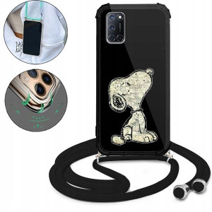 Etui Crossbody Do OPPO A92 Bajki Kreskówki Wzory
