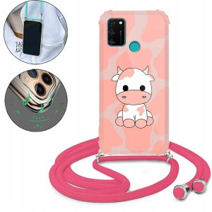 Etui Crossbody Róż do HUAWEI HONOR 9A Case Wzory