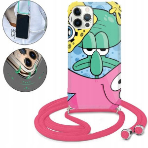 Etui Crossbody Róż Do IPHONE 12 PRO Bajki Wzory