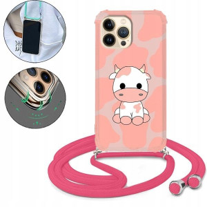Etui Crossbody Róż do IPHONE 13 PRO MAX Case Wzory