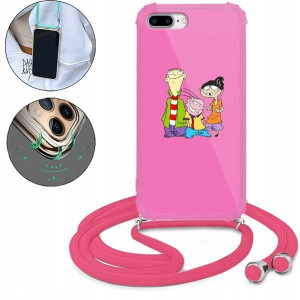 Etui Crossbody Róż Do IPHONE 7/8 PLUS Bajki Wzory