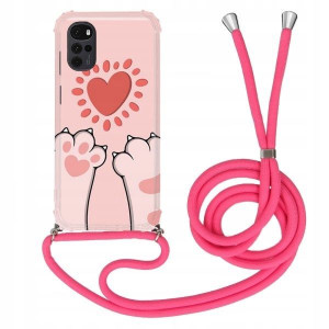 Etui Crossbody Róż do MOTOROLA G22 4G Mix Wzory