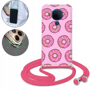 Etui Crossbody Róż do NOKIA 5.4 Case Słodkie Wzory