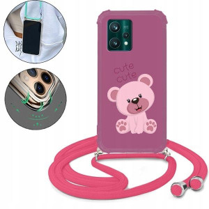 Etui Crossbody Róż do REALME 9 PRO PLUS Case Wzory