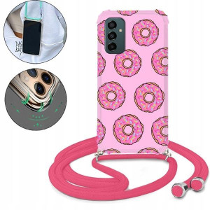 Etui Crossbody Róż do SAMSUNG M23 5G Słodkie Wzory