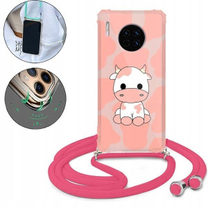 Etui Crossbody Różowy do HUAWEI MATE 30 PRO Wzory