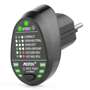 tester gniazd rcd automatyczny tester biegunowości obwodu neutralnego uziem