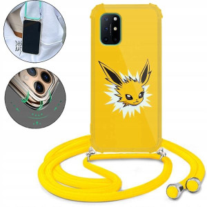 Etui Crossbody Żółty Do ONEPLUS 8T Ochronne Wzory