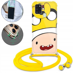 Etui Crossbody Żółty Do SAMSUNG A21s Modne Wzory