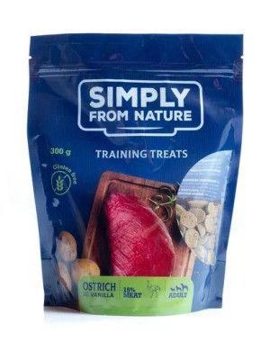 SIMPLY FROM NATURE - przysmak dla psa, przysmaki treningowe z mięsem strusi