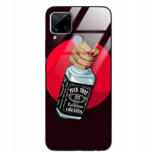 Etui Glass Do REALME C15 Bajki Kreskówki Top Wzory
