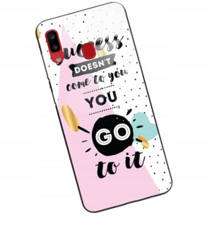 Etui Glass DO SAMSUNG A20 Case Modne Wzory