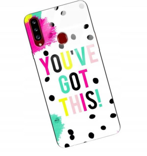 Etui Glass DO SAMSUNG A20S Case Modne Wzory