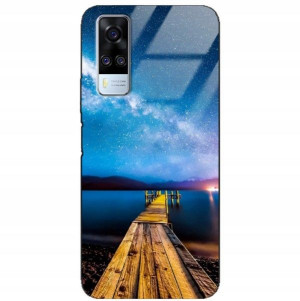 Etui Glass Do VIVO Y51 2020 Case Modne Top Wzory