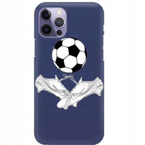 Etui Mat Granat do IPHONE 14 PRO Piłka Nożna Wzory