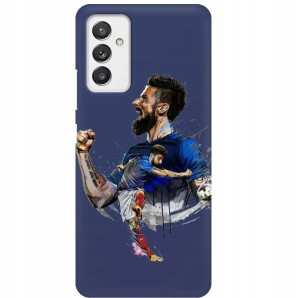 Etui Mat Granat do SAMSUNG A82 5G Football Wzory