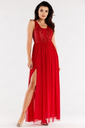 Awama Sukienka Model A486 Red L